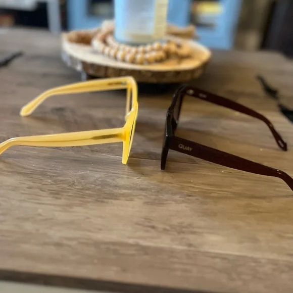 Quay Australia Sunglasses - Yellow and Brown see photos - Picture 7 of 12